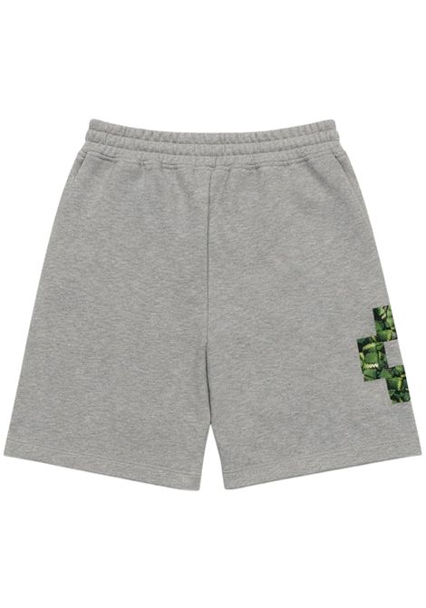 Bermuda bambino grigio in cotone MARCELO BURLON | BBE011GRIGIO